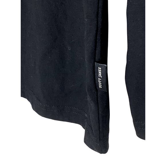 Scott James England Henley Pullover Sweater Hoodie Men L Colorblock Striped NWT - Picture 5 of 11